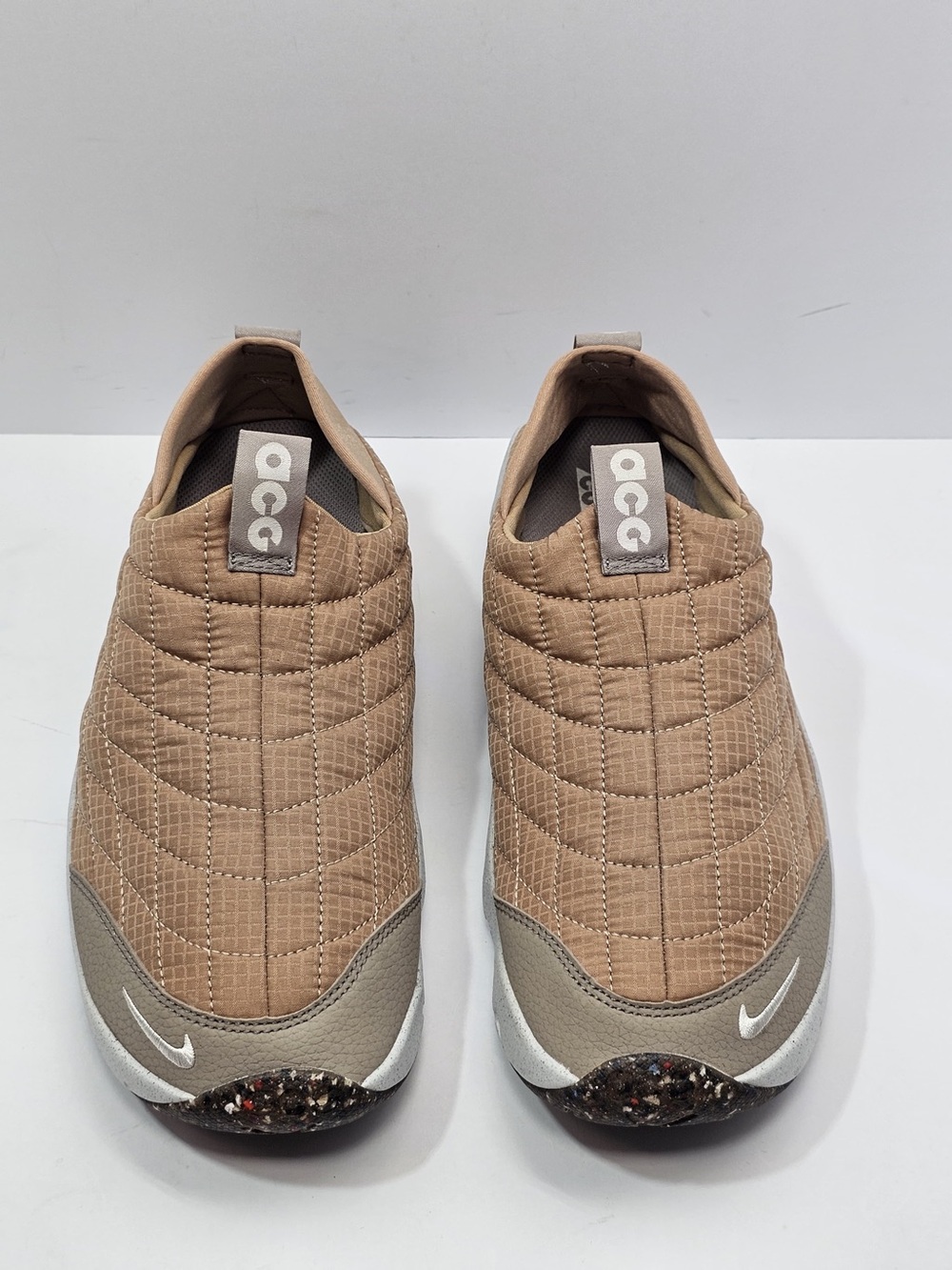 Nike ACG Slip-On Quilted Shoes Tan Beige Size 7